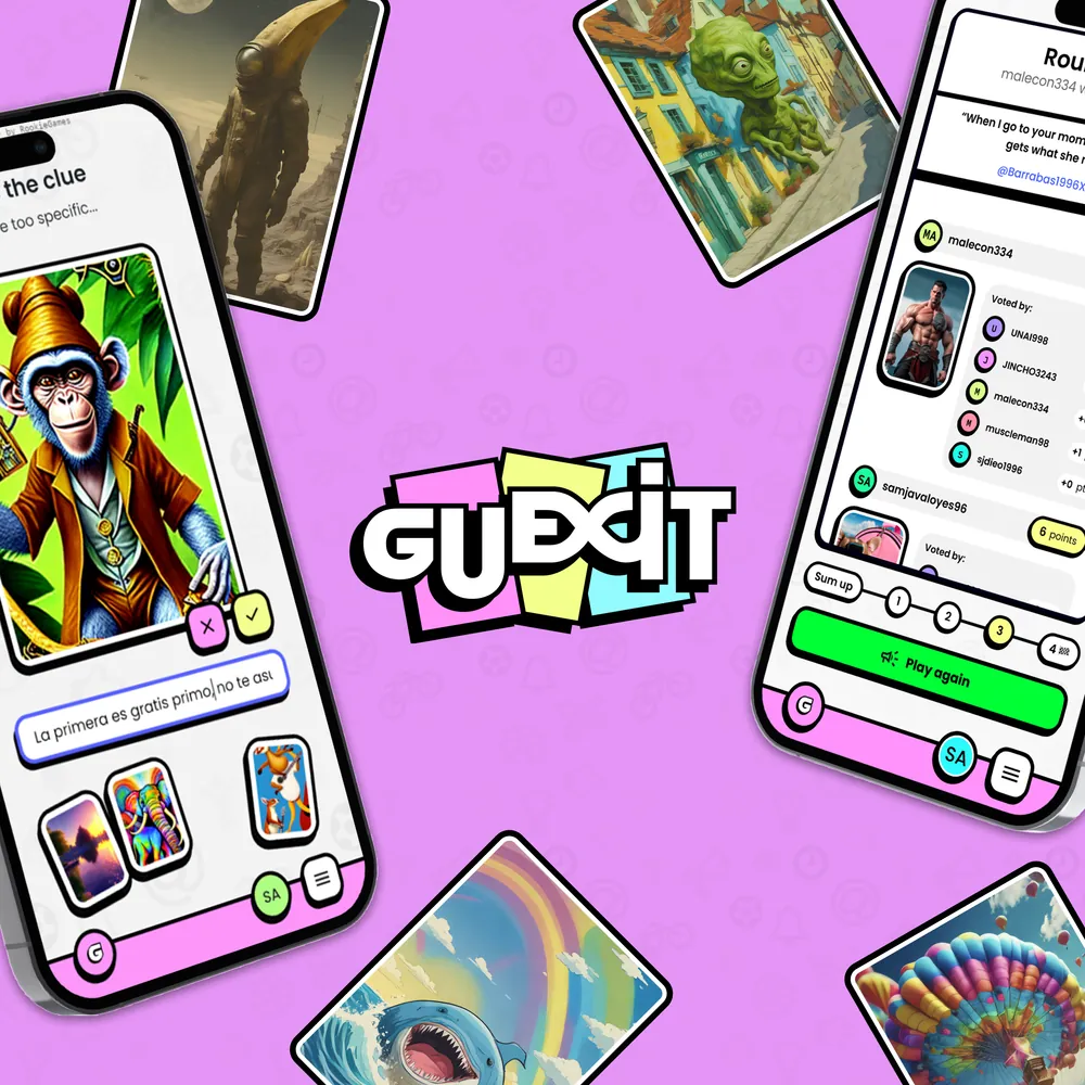 Guexit — AI-generated game cards